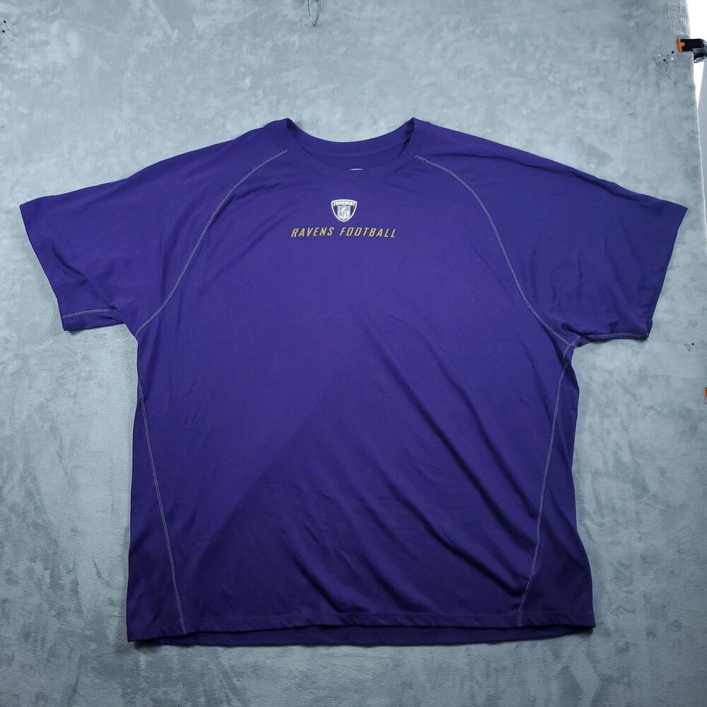 Baltimore Ravens NFL Team Equipment T-Shirt Purple Casual XL